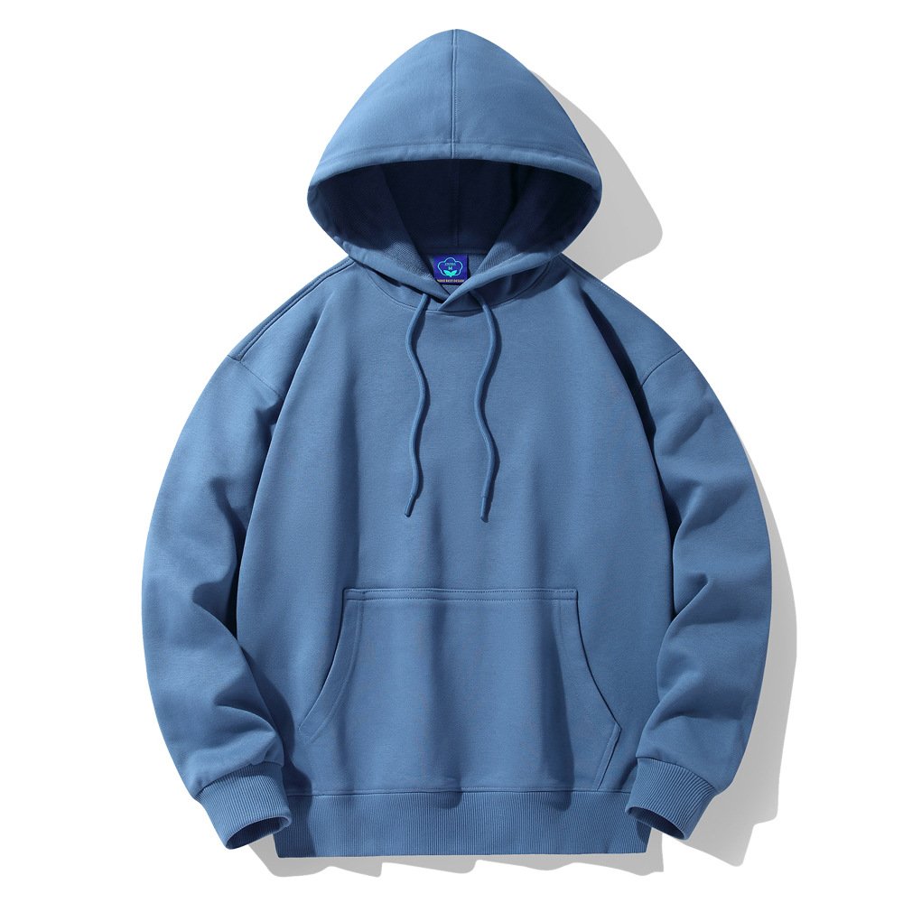 Custom Logo Men's Hoodies Cotton Fabric Sweatshirts Unisex Oversized Hoodies Autumn Winter Hoodie