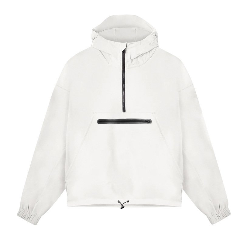 Wholesale New Design Plain Sport Hoodie Gym Nylon 100% Polyester Hoodie Zipper Jacket Men'S Hoodies Sweatshirts
