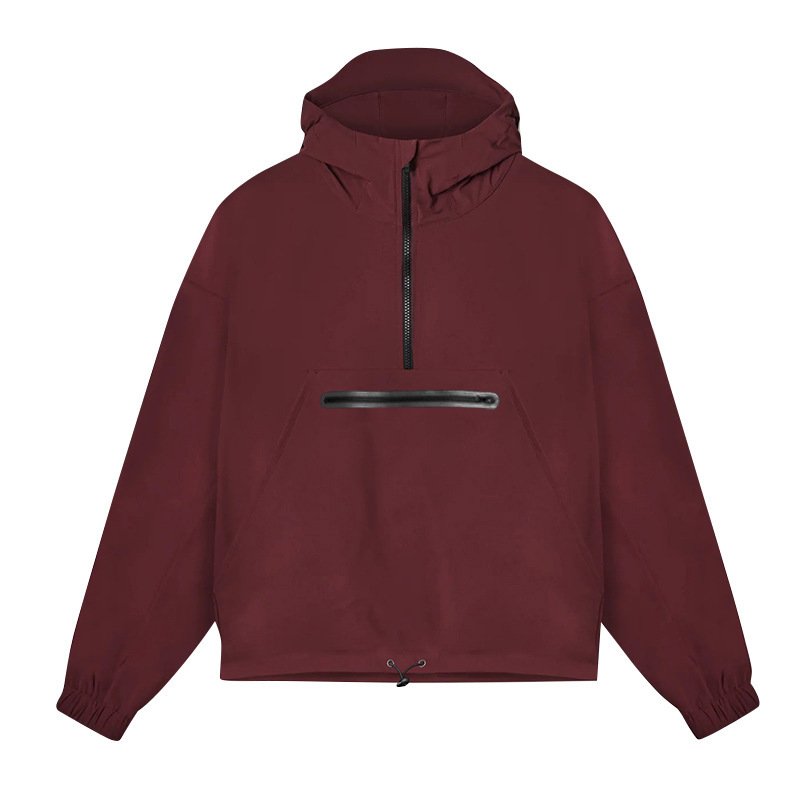 Wholesale New Design Plain Sport Hoodie Gym Nylon 100% Polyester Hoodie Zipper Jacket Men'S Hoodies Sweatshirts