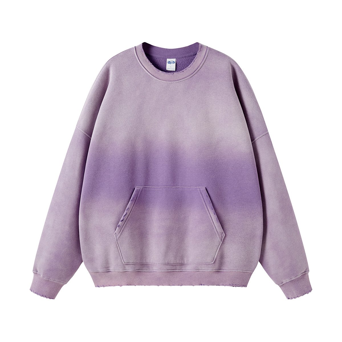 cotton vintage acid wash distressed hoodie spray dyeing blank man's acid wash hoodies sweatshirts