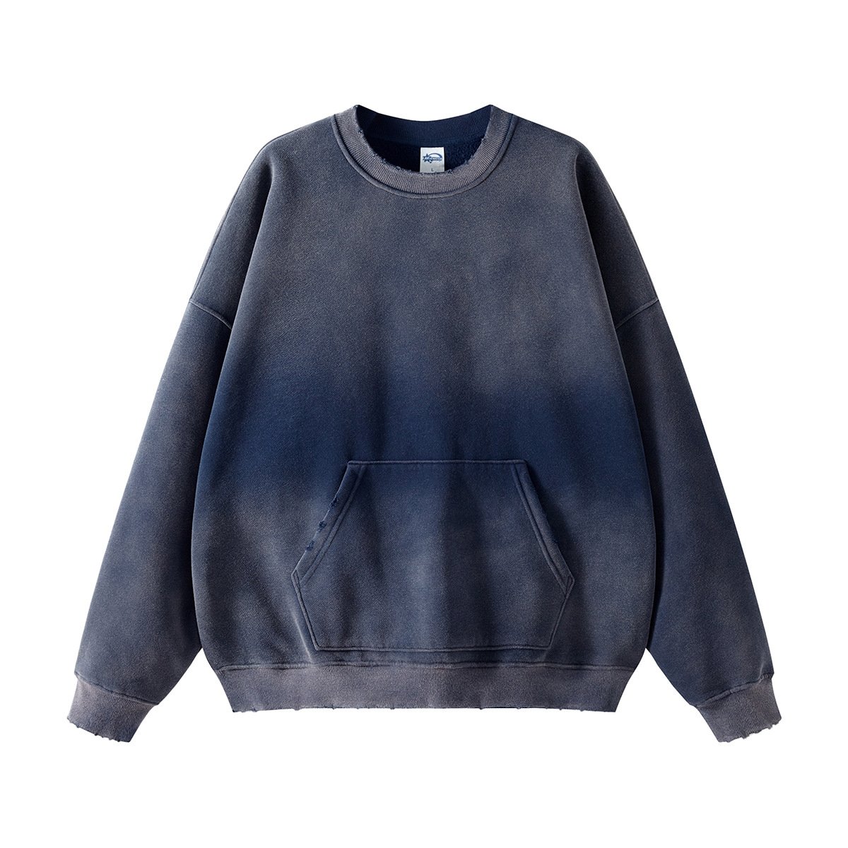 cotton vintage acid wash distressed hoodie spray dyeing blank man's acid wash hoodies sweatshirts
