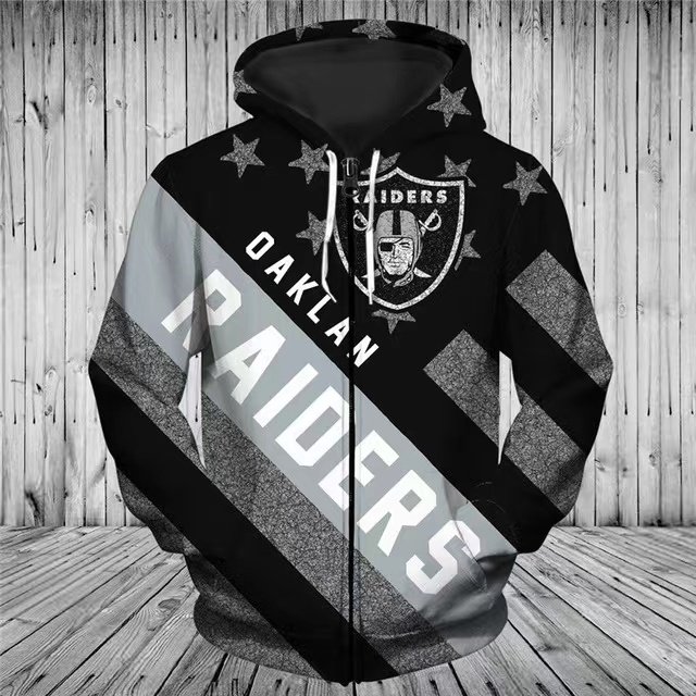 Good Quality American Football Team Sports Hoodies Hip Hop Zipper up Sweatshirts Casual Sports Men's Hoodies