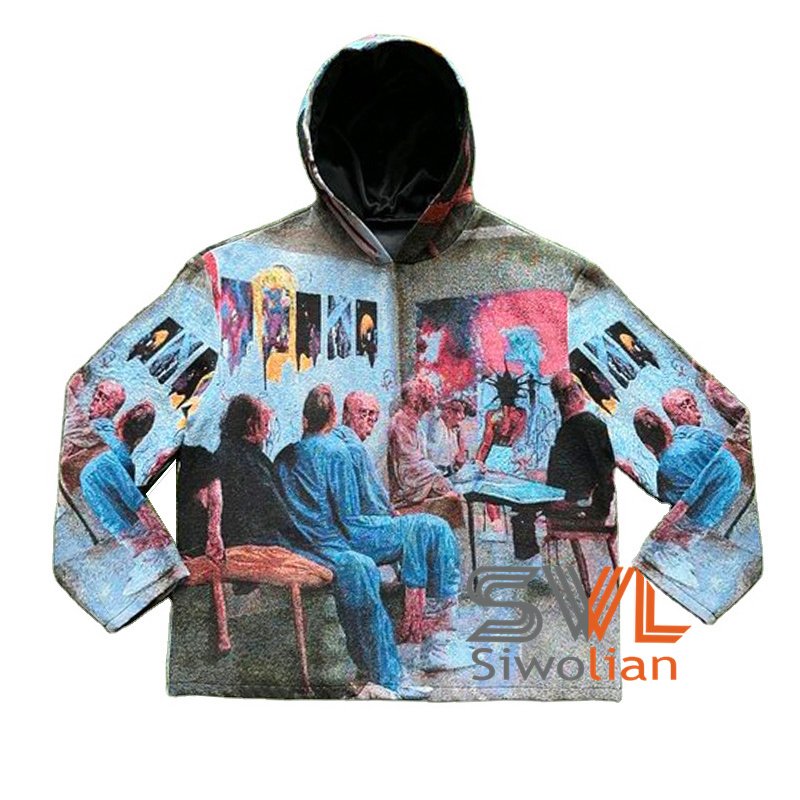 Custom Wholesale High Quality women's Tapestry hoodies sweatshirts Spider Hoodie Men