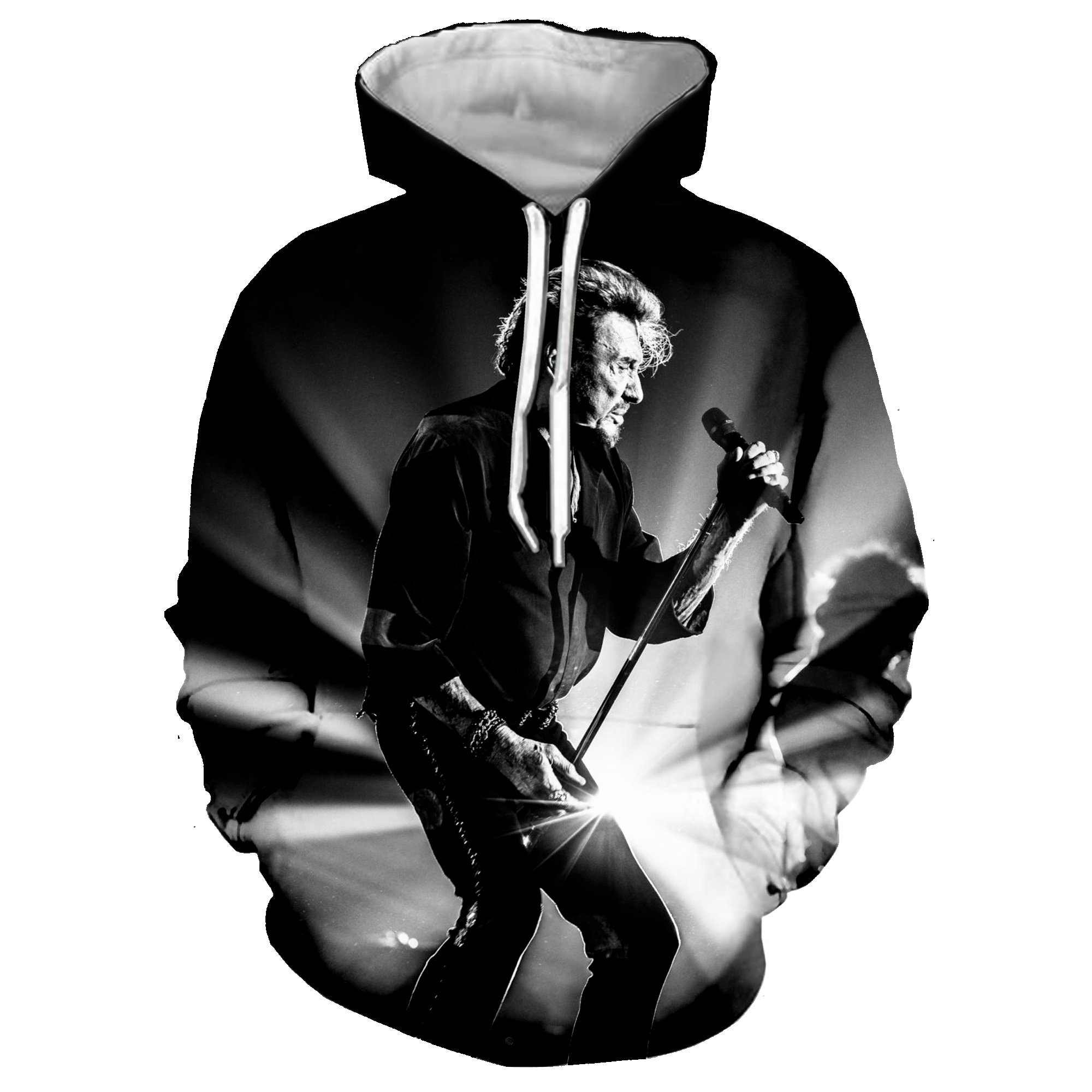 Rock Singer Johnny Hallyday 3D Printed Hoodie Sweatshirts Men Hip Hop Fashion Casual Funny Pullover Unisex Streetwear Hoodies