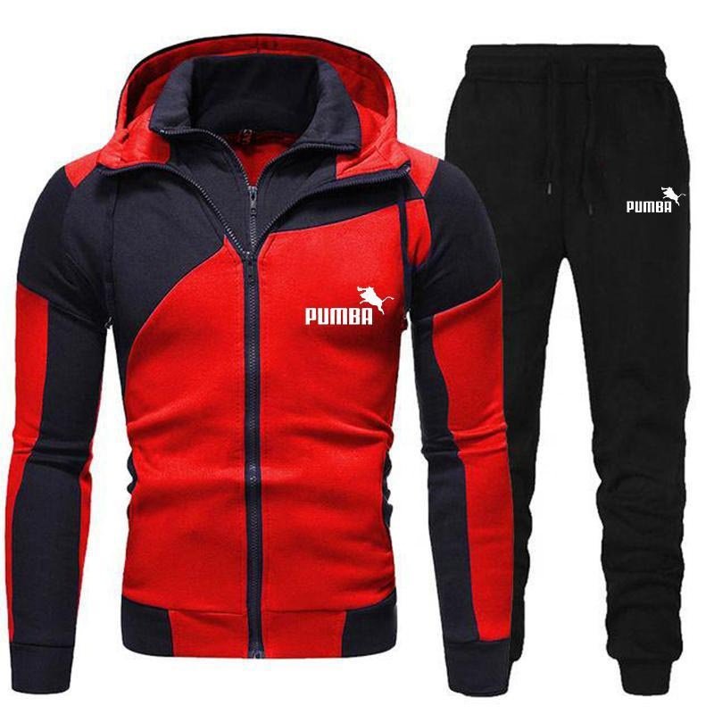 New Discovery Men Zipper Hoodies Male Sweatshirt+sweatpants Suit 2pcs Warm Tracksuit Sets Men's Hoodies Outwear Hooded Jacket