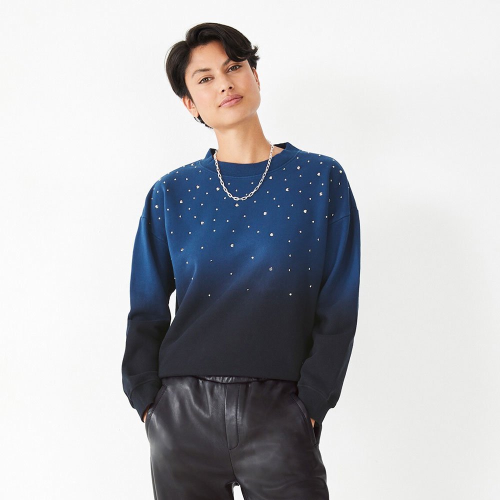 Womens Going Out Tops Gradient Streetwear Loose Casual Long Sleeve Pullover Crewneck Drop Shoulder Sweatshirts