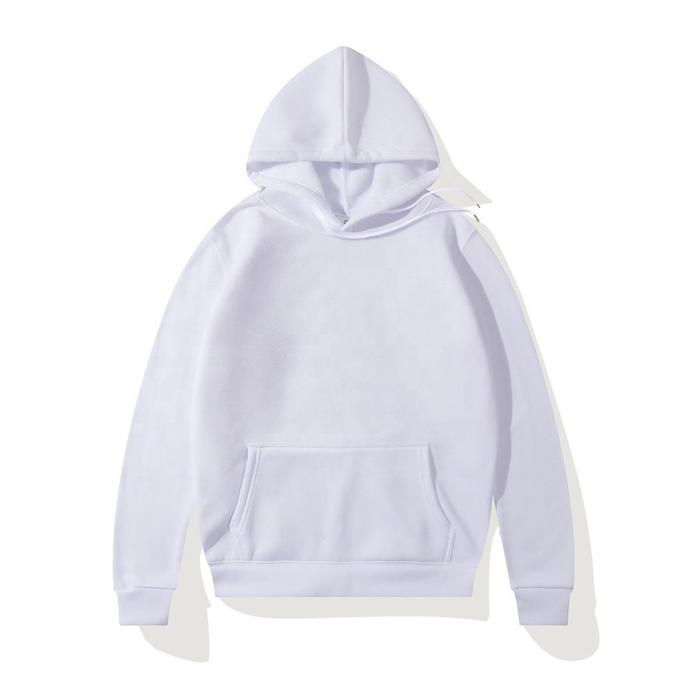OEM Men's Hoodie Sweatshirts Wholesale Cotton Thick Heavy Pullover Custom Logo Drop Shoulder Custom White Hoodies For Men