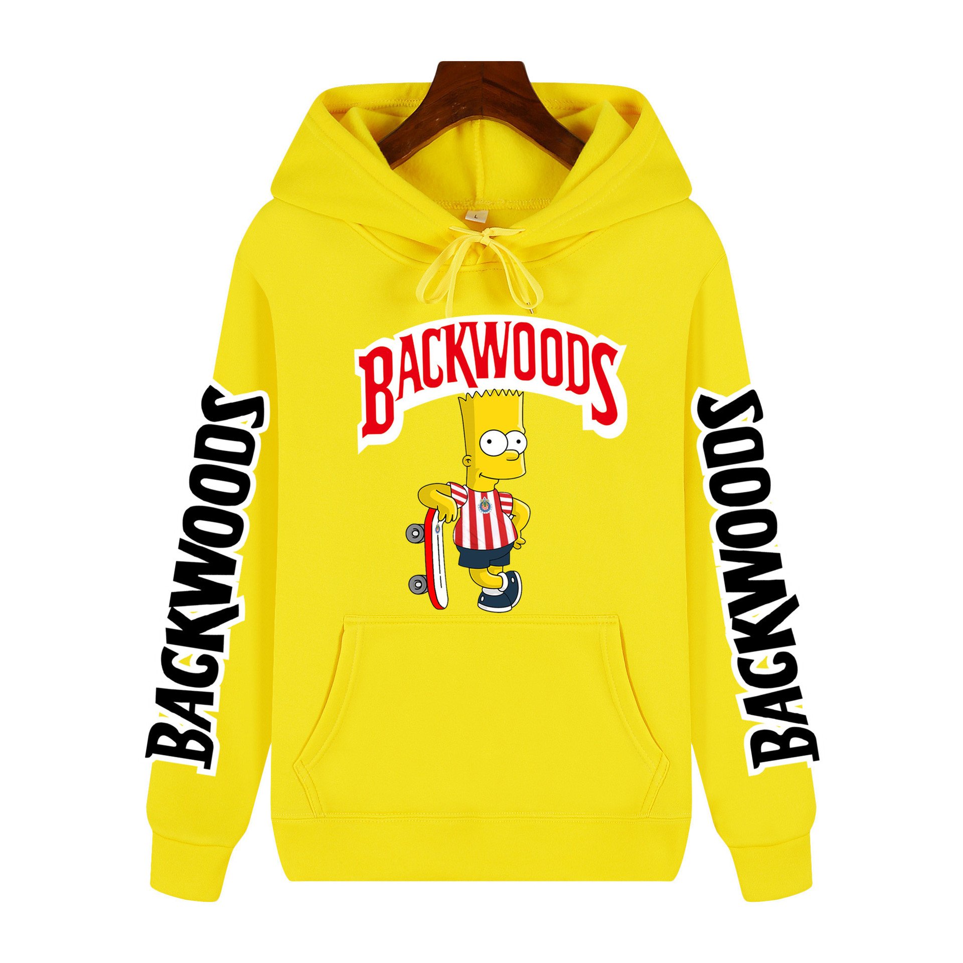 Good Quality Blank Cookie Backwoods Clothing Long Sleeve Street Loose Top White Men's Hoodies