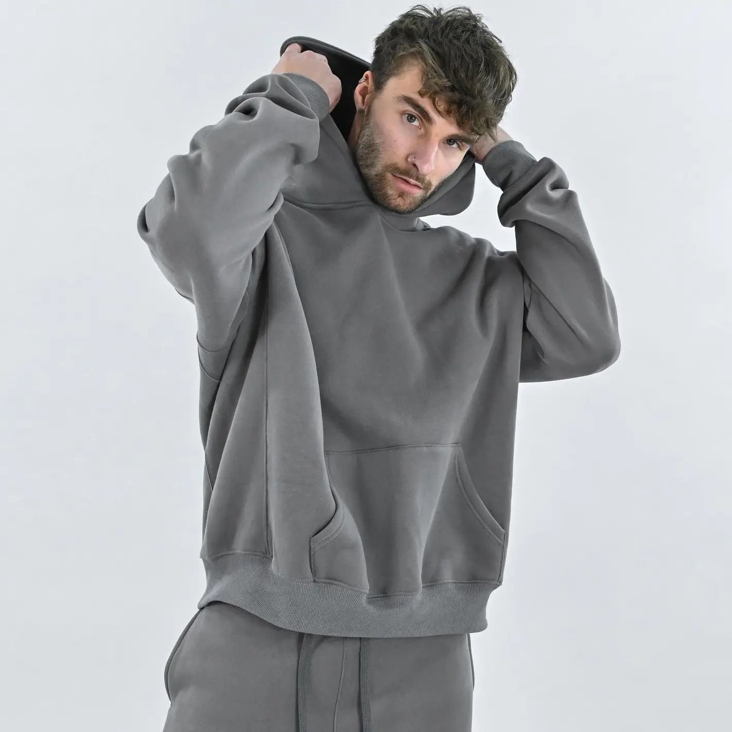 Quality Customized Oversized Hoodie Training Wear Cotton Pullover Men's Hoodie