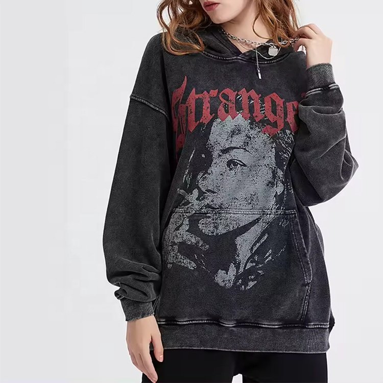 Hoodies Manufacturer Custom Unisex Men's Hoodies Sweatshirts Vintage Washed Pullover Men's Hoodies