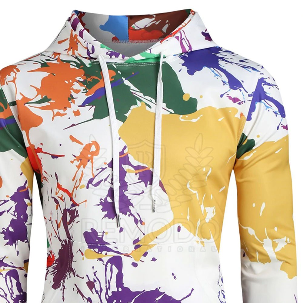 All Colors Slim Fit sublimation Hoodies Long Sleeve Plus Size Pullover Men's Hoodies