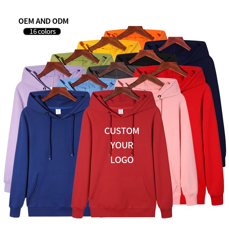 high quality custom oversized plain cotton blank hoodies mens pullover unisex bulk plus size men's hoodies & sweatshirts