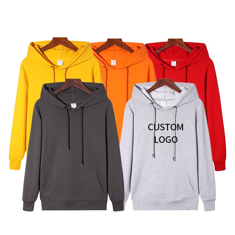 high quality custom oversized plain cotton blank hoodies mens pullover unisex bulk plus size men's hoodies & sweatshirts