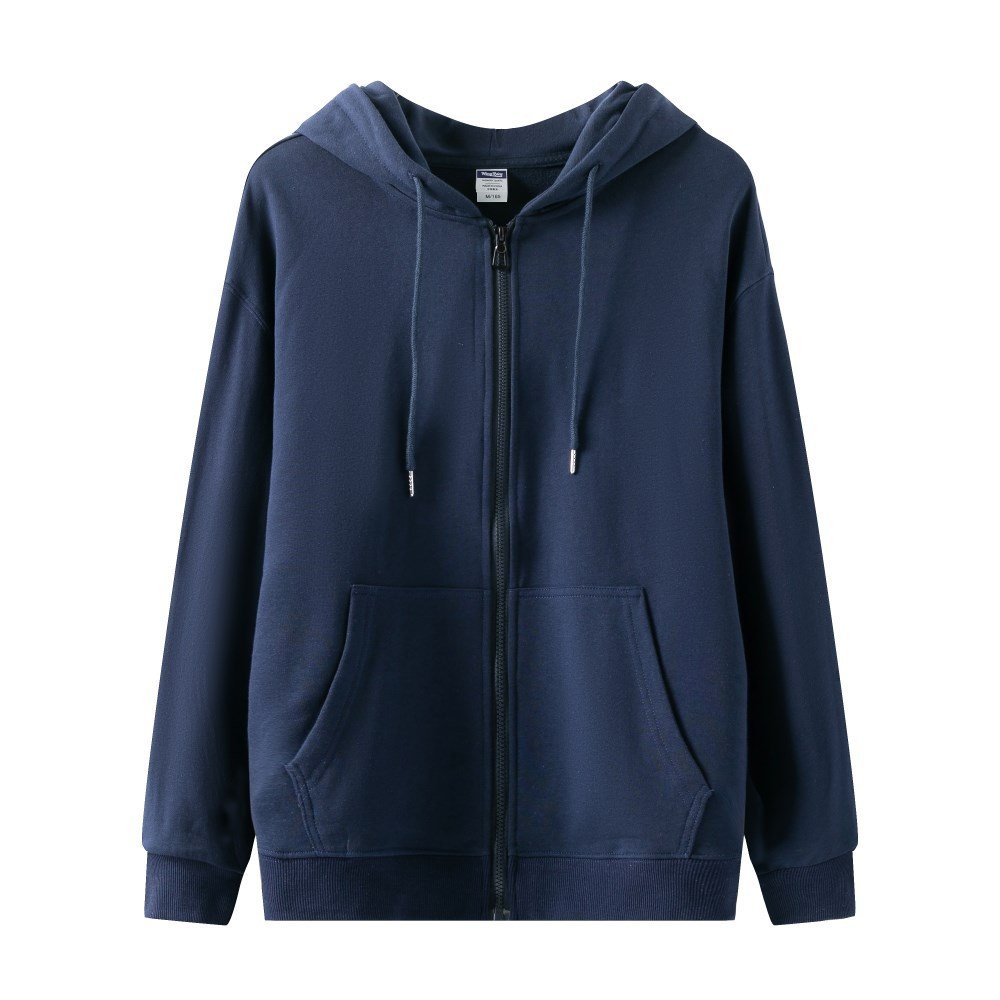 300g Solid Colors Blank 100% Cotton Men'S Outdoor Sports Hoodie Oversize Full Zipper Hoodie