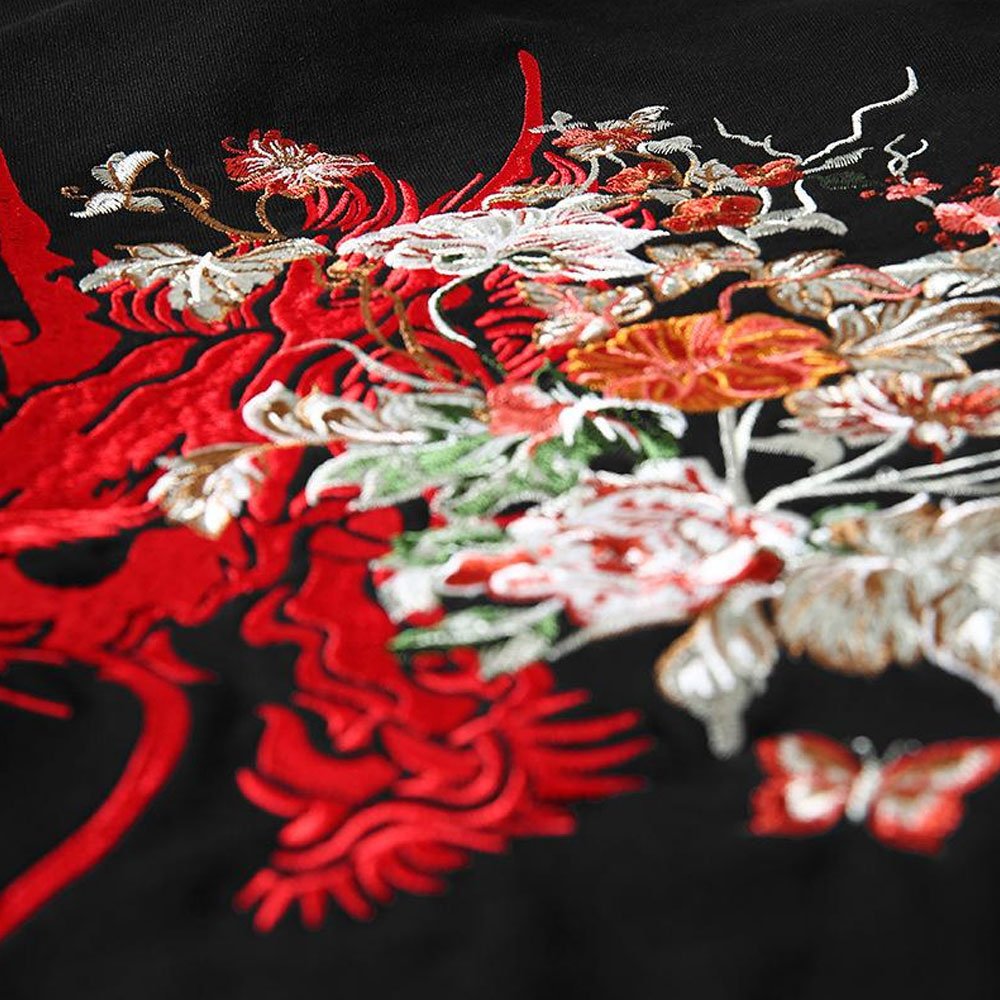 Best Design In Flowers Embroidered Hoodies Custom Plus Size Casual Wear Sweatshirts Unisex Heavyweight Hoodies