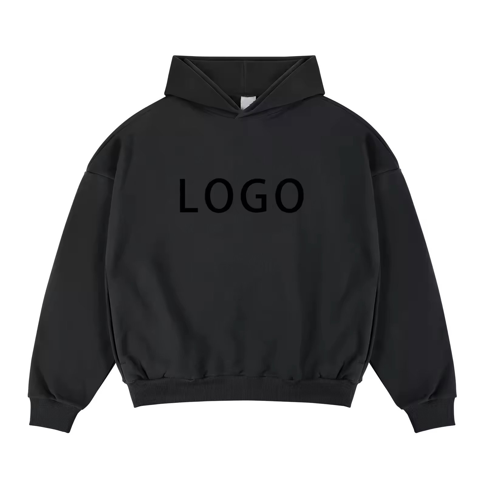 2024 Winter New 380 GSM Men's Oversized Thick Fleece 100% Cotton Heavy Weight Men's Hoodies
