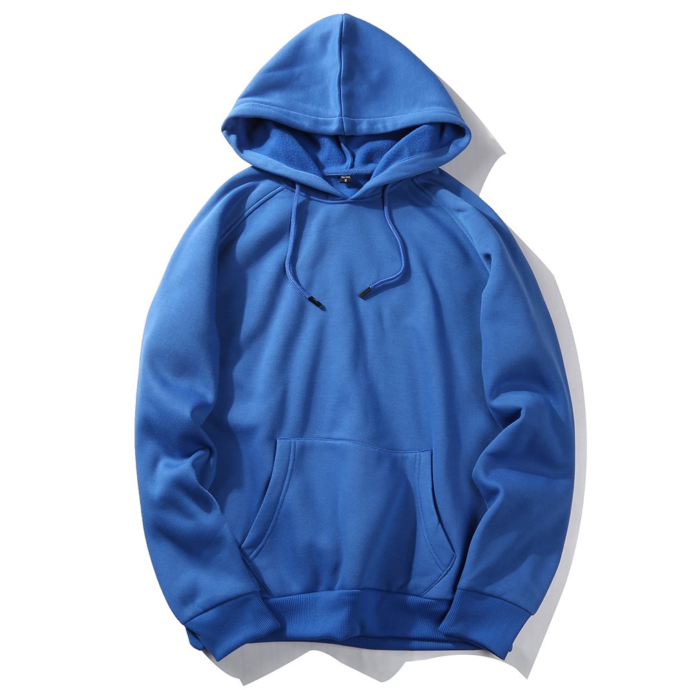High Quality US Size DIY Custom Printed Logo Pullover Man 100% Polyester Solid Color Men's Sweatshirt Hoodie for Men