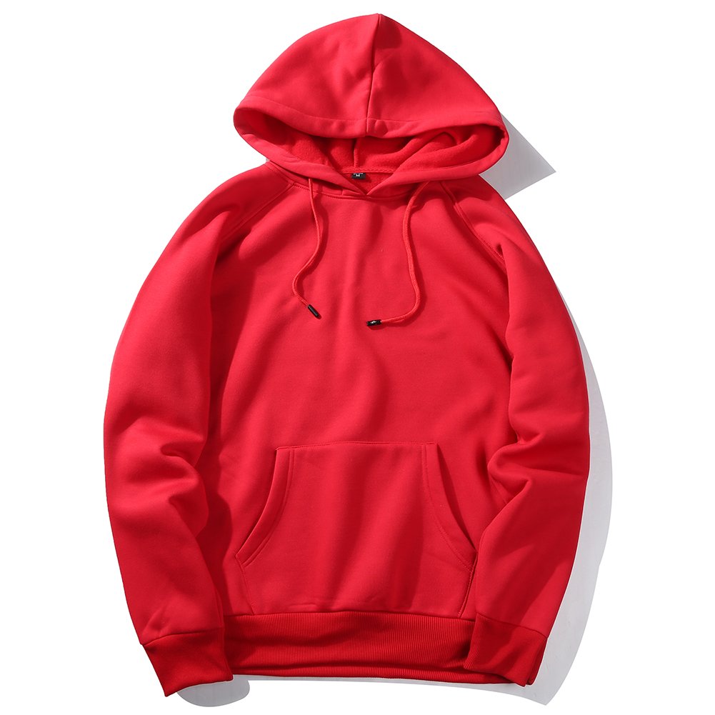 High Quality US Size DIY Custom Printed Logo Pullover Man 100% Polyester Solid Color Men's Sweatshirt Hoodie for Men