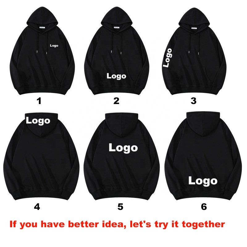 Hoodie High Quality Custom Logo Wholesale Printed Graphic Luxury Pullover Embroidery Cotton Blank Men's hoodies