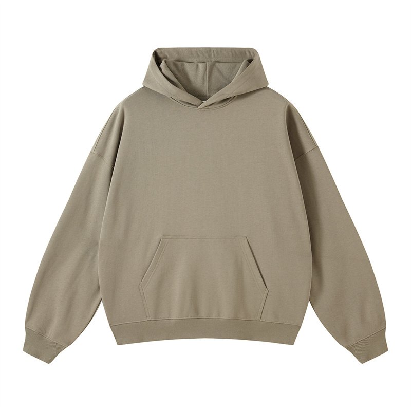 2024 Winter New FOG Double Thread 400 GSM French Terry 100% Cotton Heavyweight Hooded Trendy Men's Hoodies
