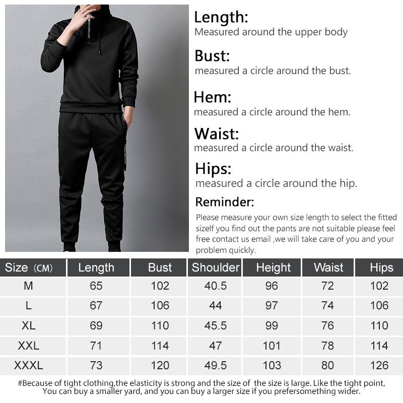 Custom Logo winter mens joggers sets blank sweat suits Long Sleeve thick 2 piece sweat suit for men