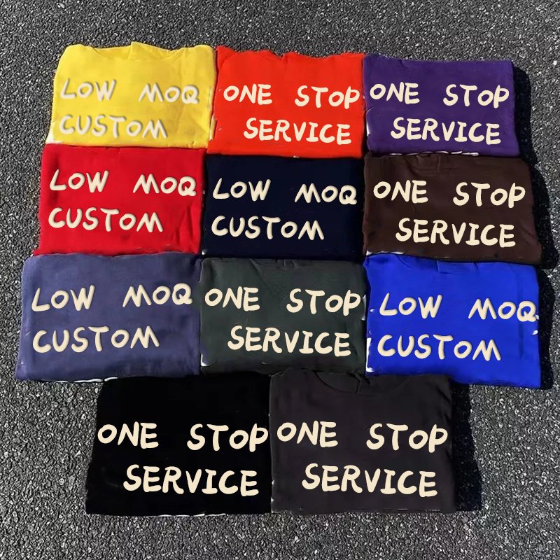 100%cotton Fleece 320 GSM Custom Multi Colors Puff Printed Hoodies & Sweatshirts For Men