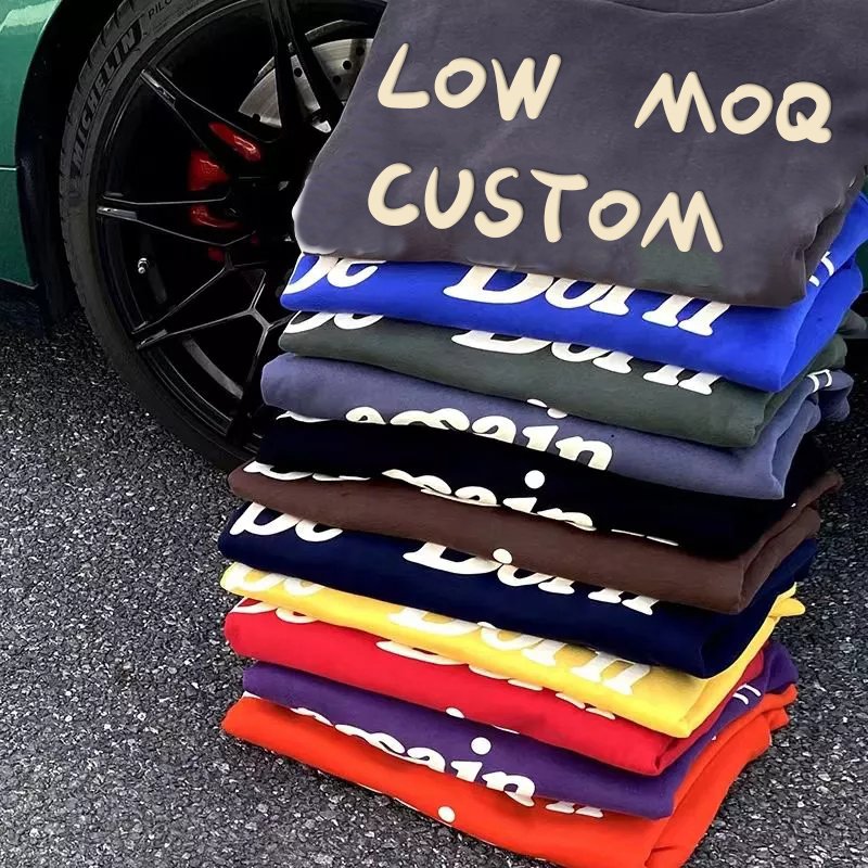 100%cotton Fleece 320 GSM Custom Multi Colors Puff Printed Hoodies & Sweatshirts For Men