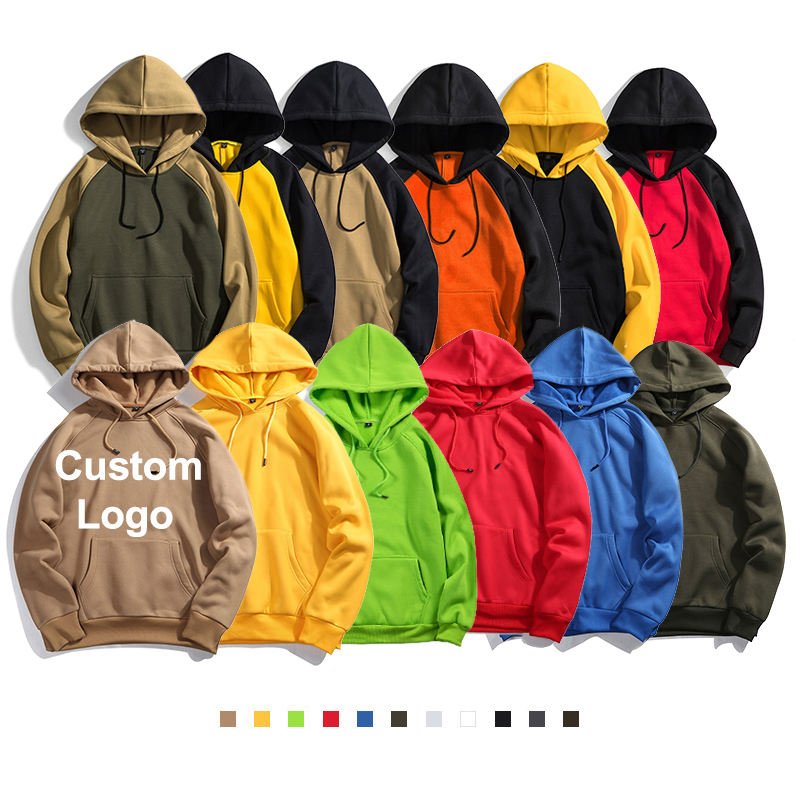 High Quality Men's Hoodies Sweatshirts Unisex Streetwear Pullover Wholesale Custom Hoodies Embroidery Logo Blank Men Hoodies