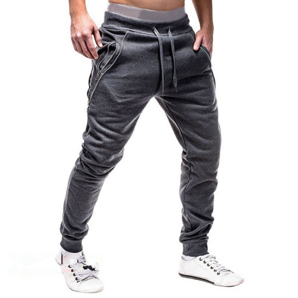 Summer Thin Casual Trousers Men's Pants Wholesale Elastic Waist Breathable Sports Trousers Plus Joggers Custom Logo Men Fleece