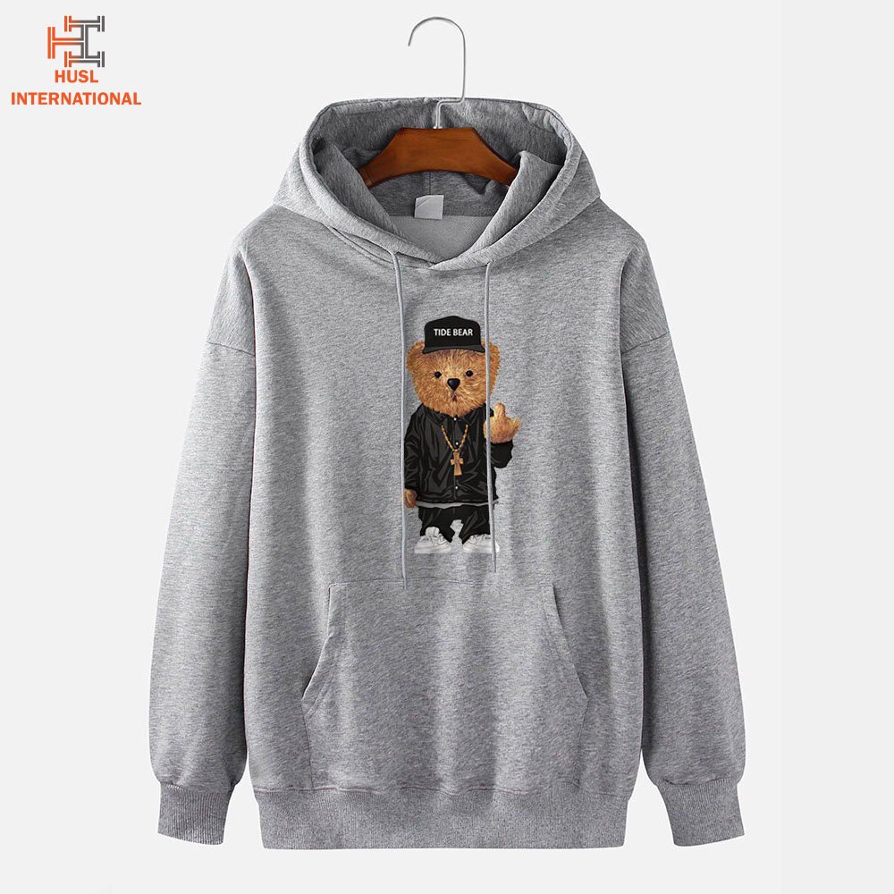 OEM Free Sample Men Hoodie Set Sweatshirt 50% Cotton 50% Polyester Long Sleeve Printed Oversize Pullover Hoodies