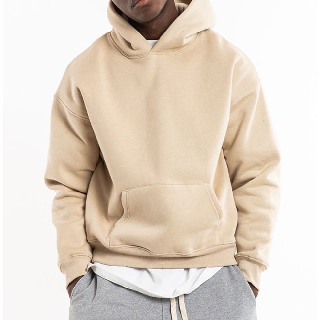 HD1278 High Quality Street Wear Hoodies Unisex Pullover Thick Fleece Oversize Loose Custom Sweatshirt Plus Size Men's Hoodies