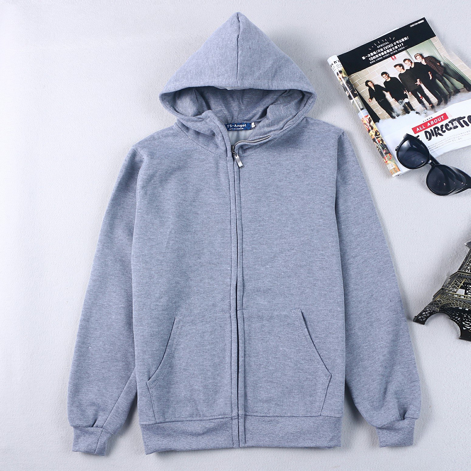 Thicken CVC fabric pure cotton hoodies comfortable sport men's sweaters support customized logo hoodies