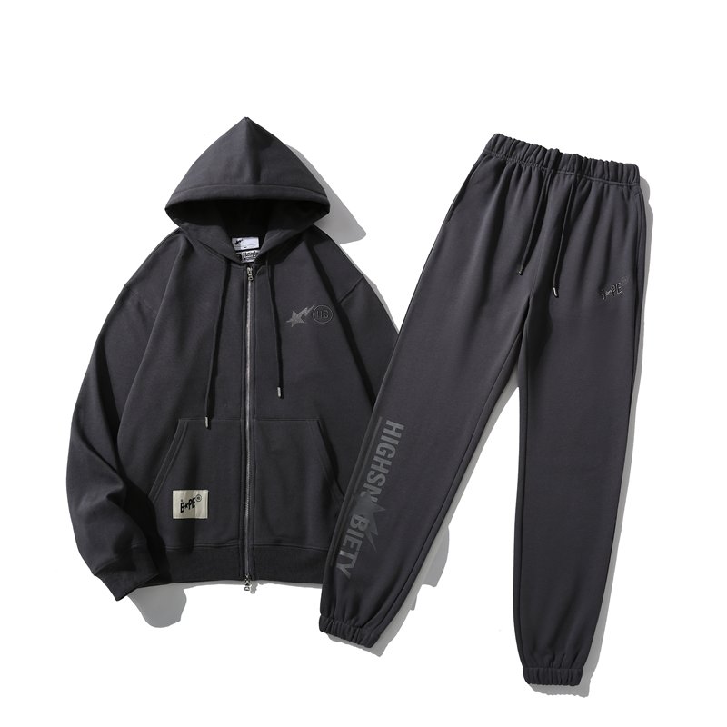 High Quality Shark Tracksuit Heavy Weight Men's Pant Cropped Man Oversized Sweatshirt Unisex Sweatsuit BAPEES Hoodie Full Set