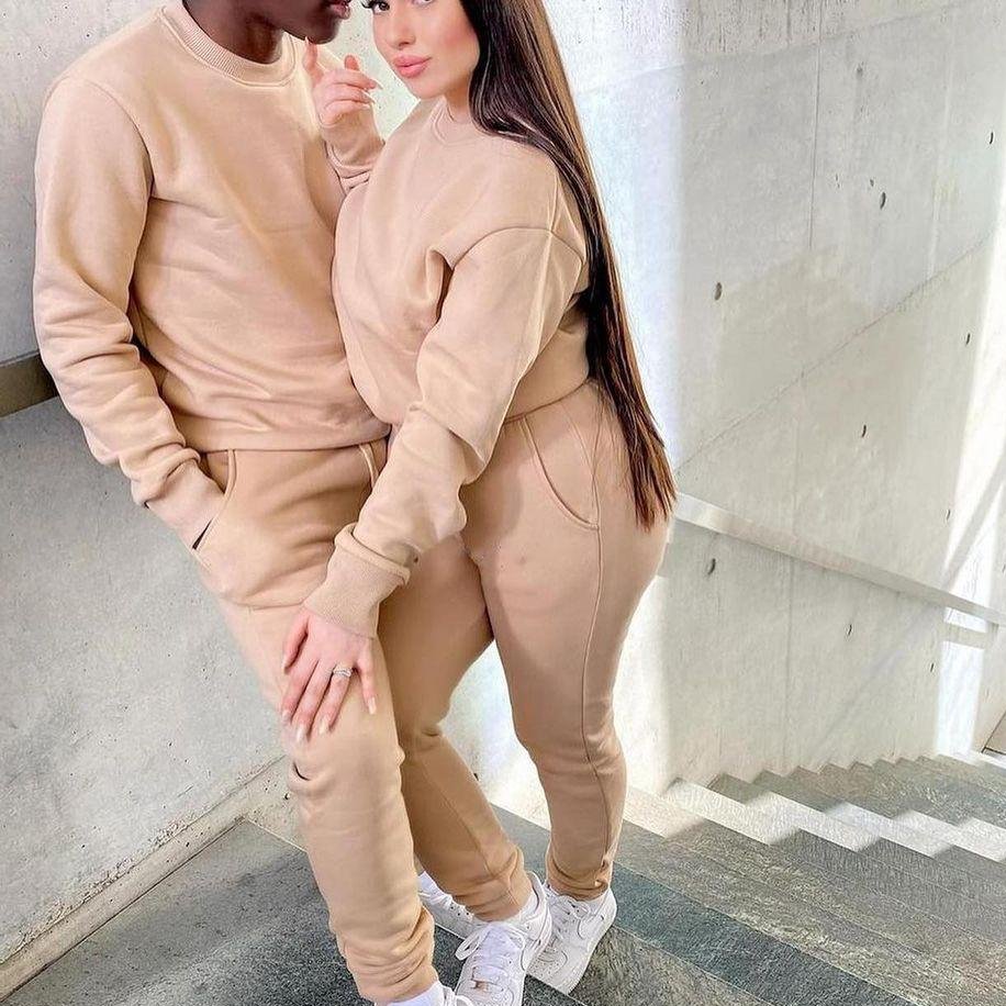 350GSM OEM high quality Cotton Tracksuit Unisex Men's Plain Custom Jogger Set Pullover Luxury Hoodies