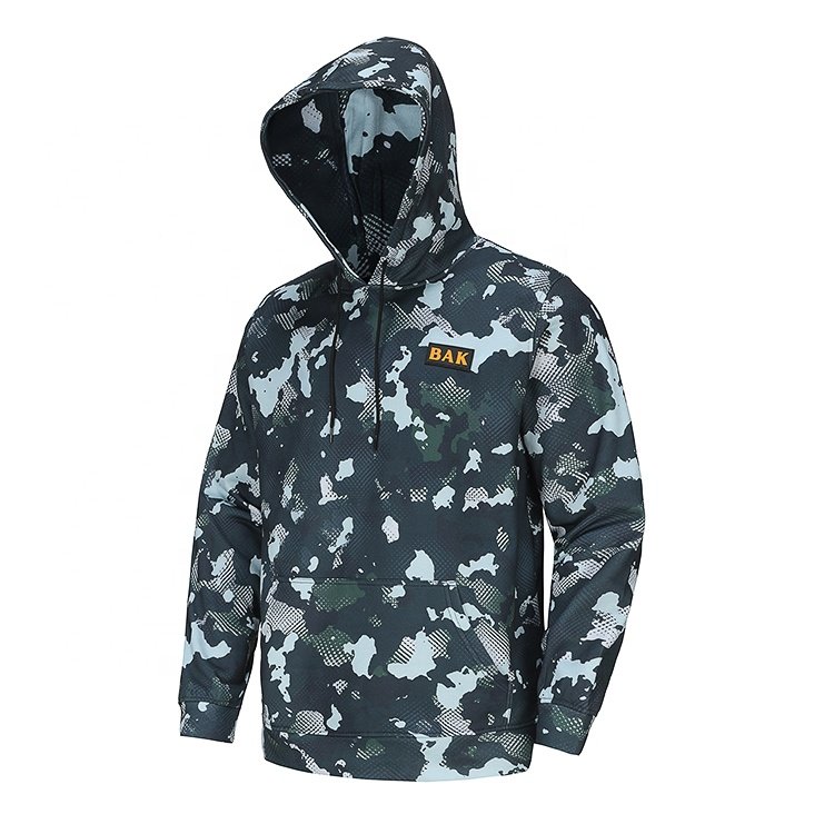 Wholesale Custom Men's Camo Pattern Sweatshirts Hoodie For Men