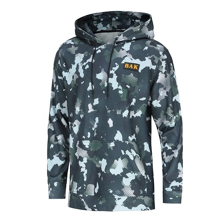 Wholesale Custom Men's Camo Pattern Sweatshirts Hoodie For Men