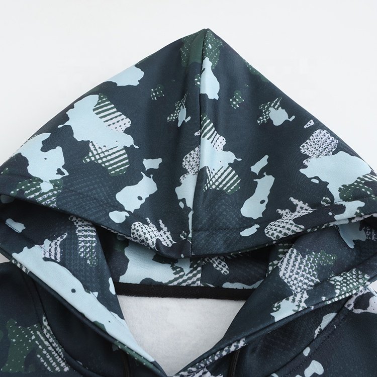Wholesale Custom Men's Camo Pattern Sweatshirts Hoodie For Men