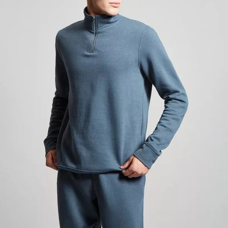 Turtleneck Hood Athletic Men For Hooded Sweatshirts Hoodies Quarter Zip Funnel Neck Mens Plain Sweatshirt