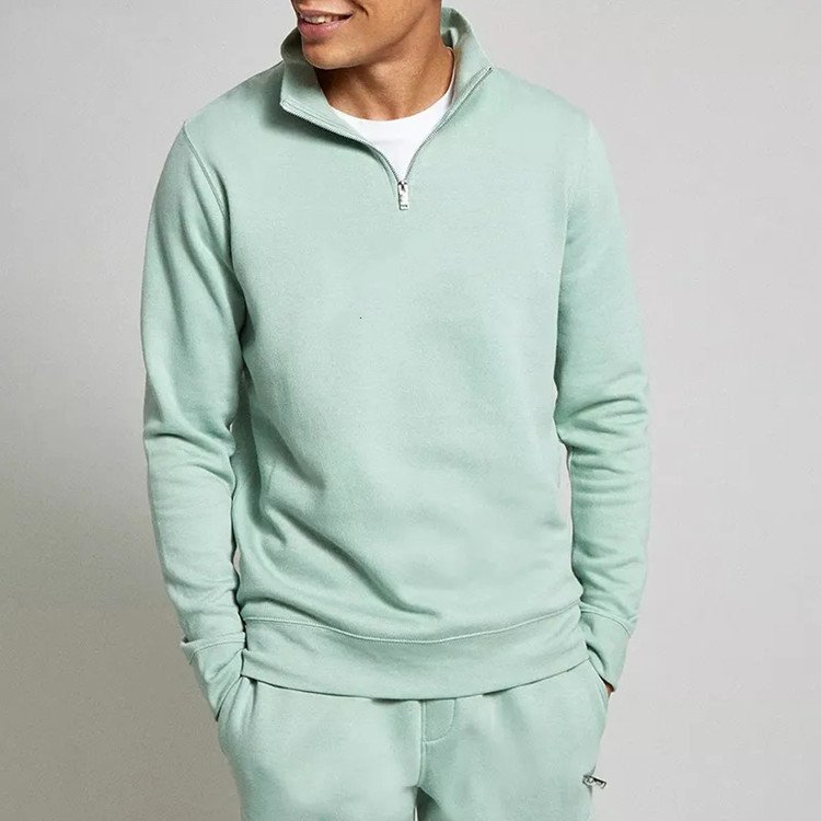 Turtleneck Hood Athletic Men For Hooded Sweatshirts Hoodies Quarter Zip Funnel Neck Mens Plain Sweatshirt