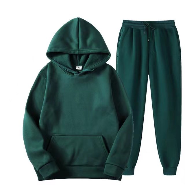 OEMCustom logo European and American fashion men's and women's casual Sweater Hoodie set autumn printed Jacket Hoodie