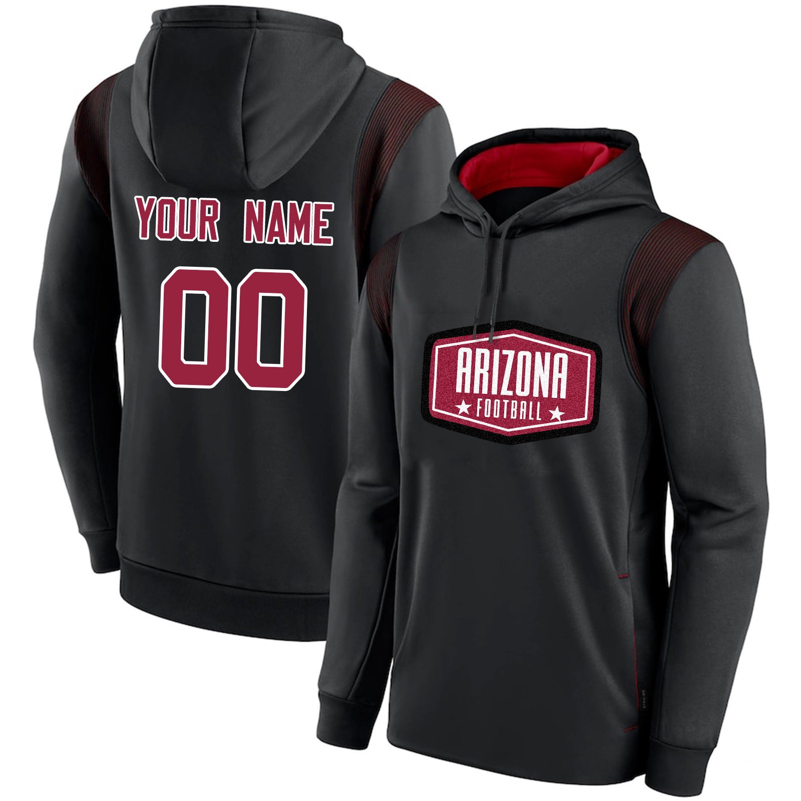 One piece custom American football wear Arizona hot sale autumn and winter hot sale men's hoodie