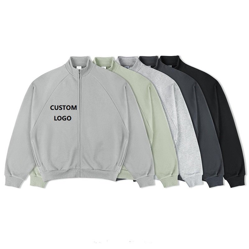OEM Men's Hoodies & Sweatshirts Streetwear 100% Cotton Drop Shoulder Plain Blank Custom Logo Cropped Hoodies