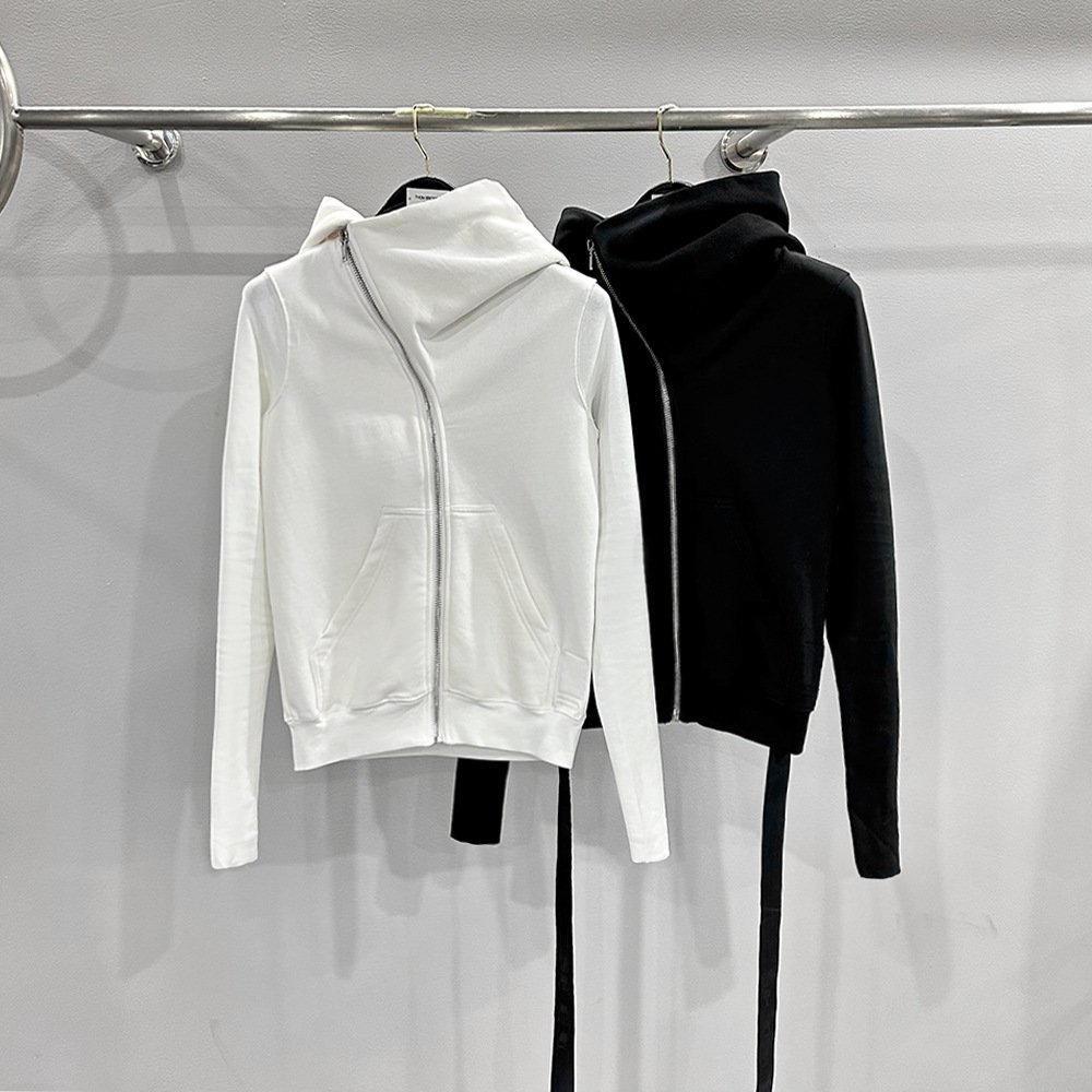 Autumn And Winter New Custom Full Zip Up Design Feel Hoodie Plus Size With Pocket Hoodie Double Layered Hat Fashion Men's Hoodie
