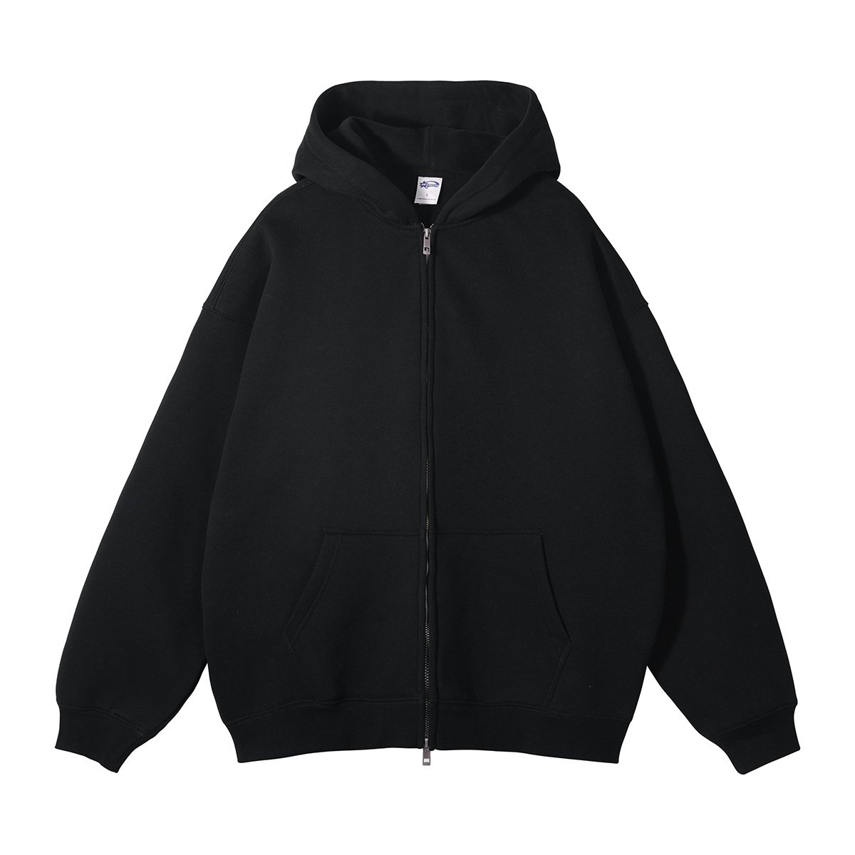 custom blank high quality oversized streetwear y2k fleece Men's Hoodies & Sweatshirts plain full zip up hoodie unisex