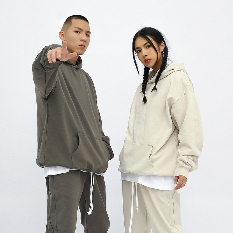 H5151 High Quality Wholesales Custom 420g 100% Cotton Heavyweight Hoodie Unisex Plus Size Men's Hoodies