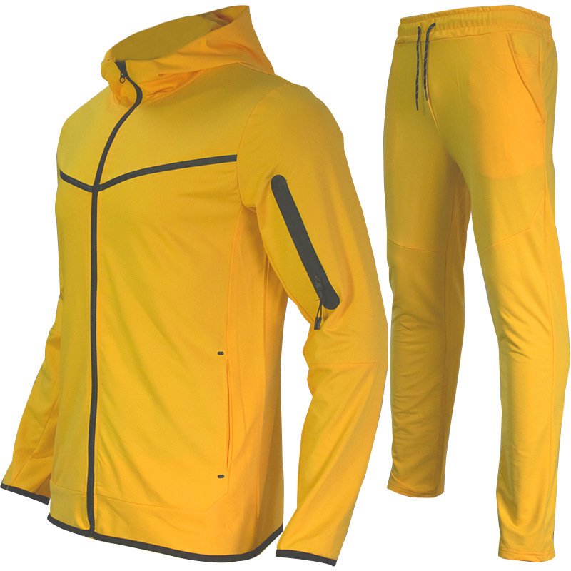 2022 Hot Selling Sportswear Tracksuit Wholesale Custom Logo Tracksuit Mens Long Zipper Joggers Suit Hoodies