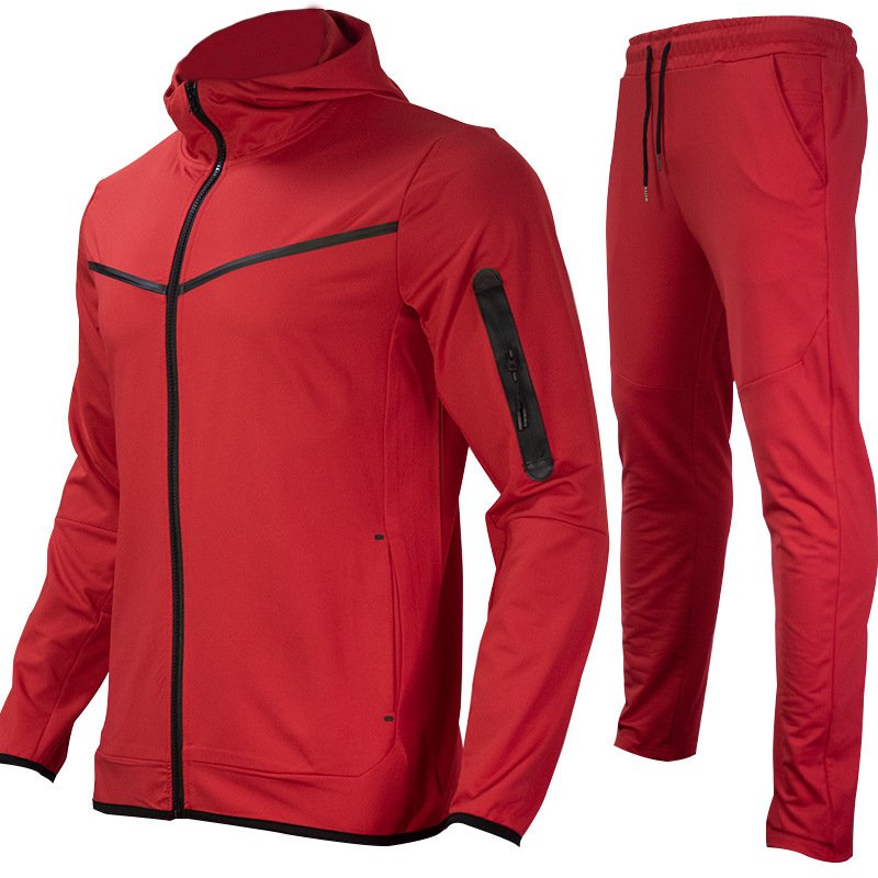 2022 Hot Selling Sportswear Tracksuit Wholesale Custom Logo Tracksuit Mens Long Zipper Joggers Suit Hoodies