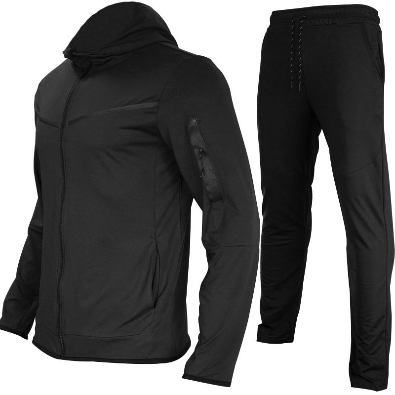 2022 Hot Selling Sportswear Tracksuit Wholesale Custom Logo Tracksuit Mens Long Zipper Joggers Suit Hoodies