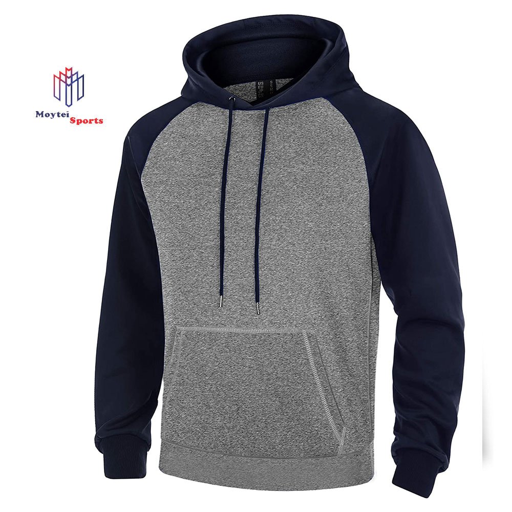 Men's Oversized Streetwear Hoodie Custom Puff Printing Digital Design Embossed Winter Sweatshirt with Plained Sweats Hoodie