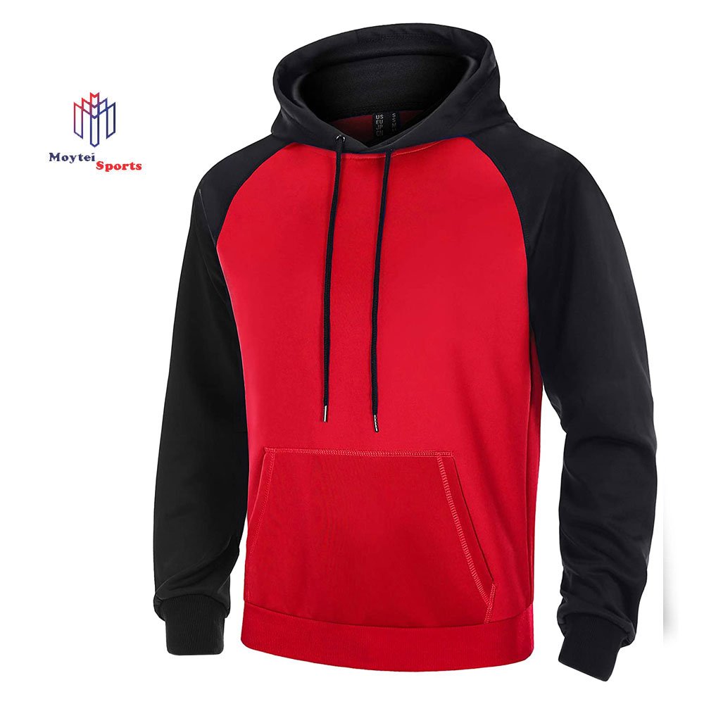Men's Oversized Streetwear Hoodie Custom Puff Printing Digital Design Embossed Winter Sweatshirt with Plained Sweats Hoodie